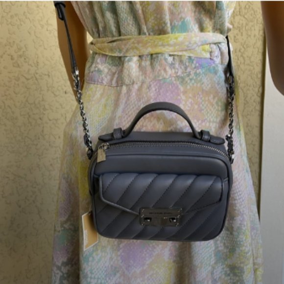 Michael Kors Small Rose Top Handle Leather Satchel - Picture 12 of 16